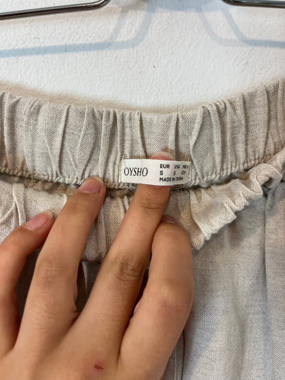 OYSHO. Flowy linen shorts. TS