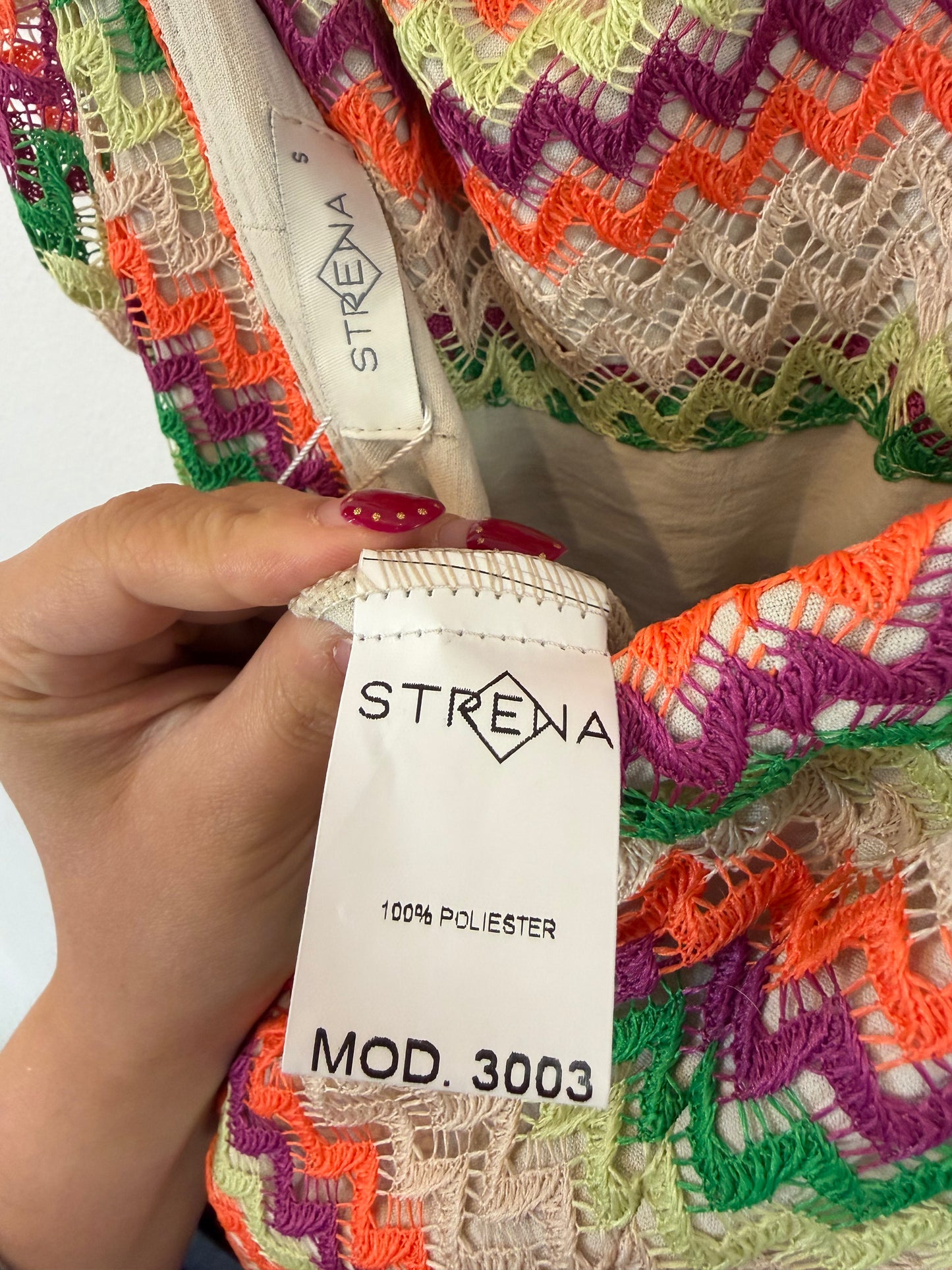 STRENA. Vestido punto colores halter