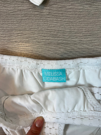 MELISA ODABASH. Bikini blanco troquelado. T XS