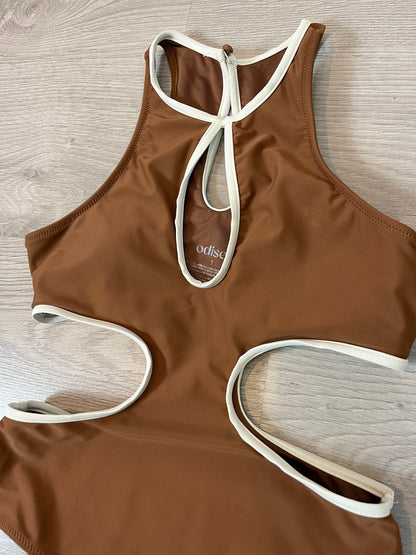 ODYSSEY. Brown swimsuit. TS