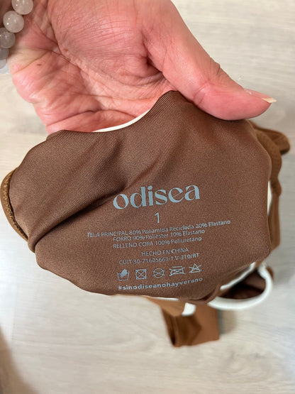 ODYSSEY. Brown swimsuit. TS