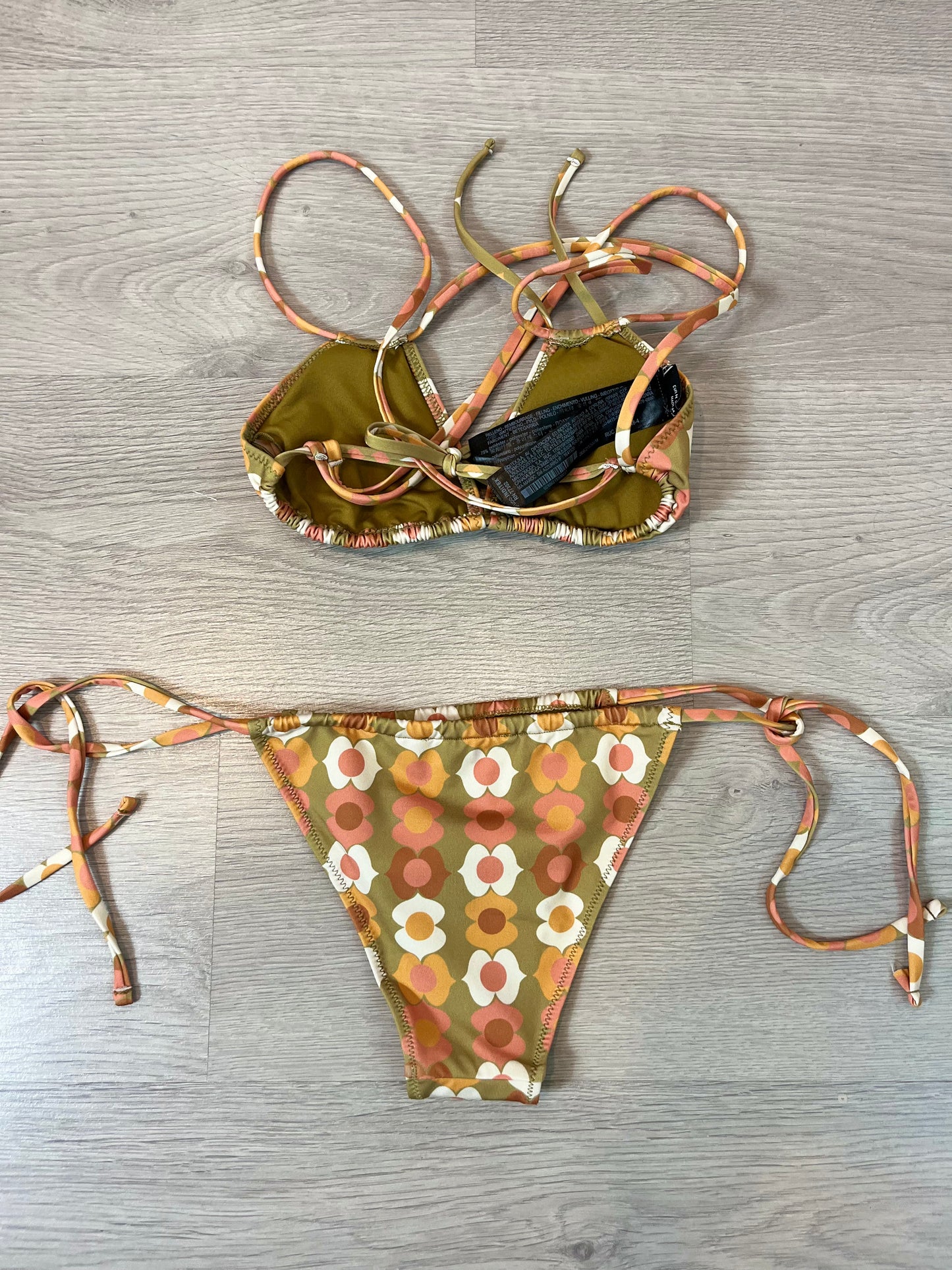 ZARA. Bikini estampado flores. T M
