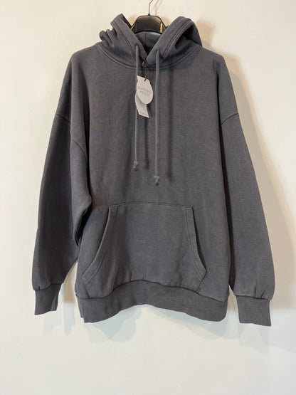 STRADIVARIUS. Sudadera gris oversized. T.xs