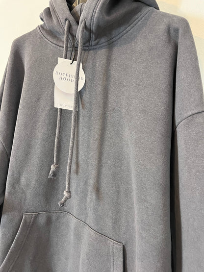 STRADIVARIUS. Sudadera gris oversized. T.xs