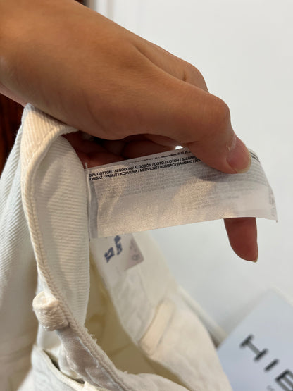 MANGO. White cargo pants T.xs