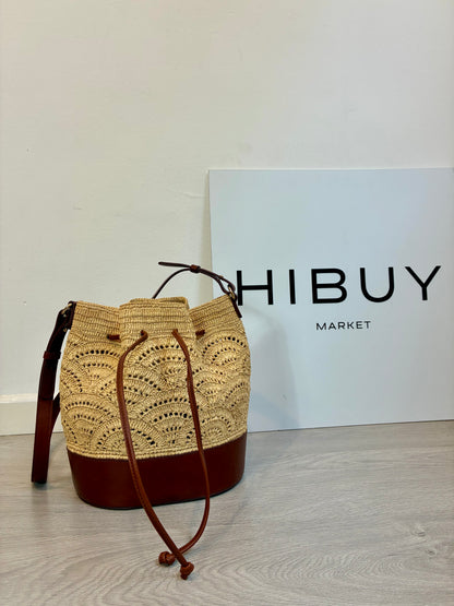 SÉZANE. Multicolored raffia bag