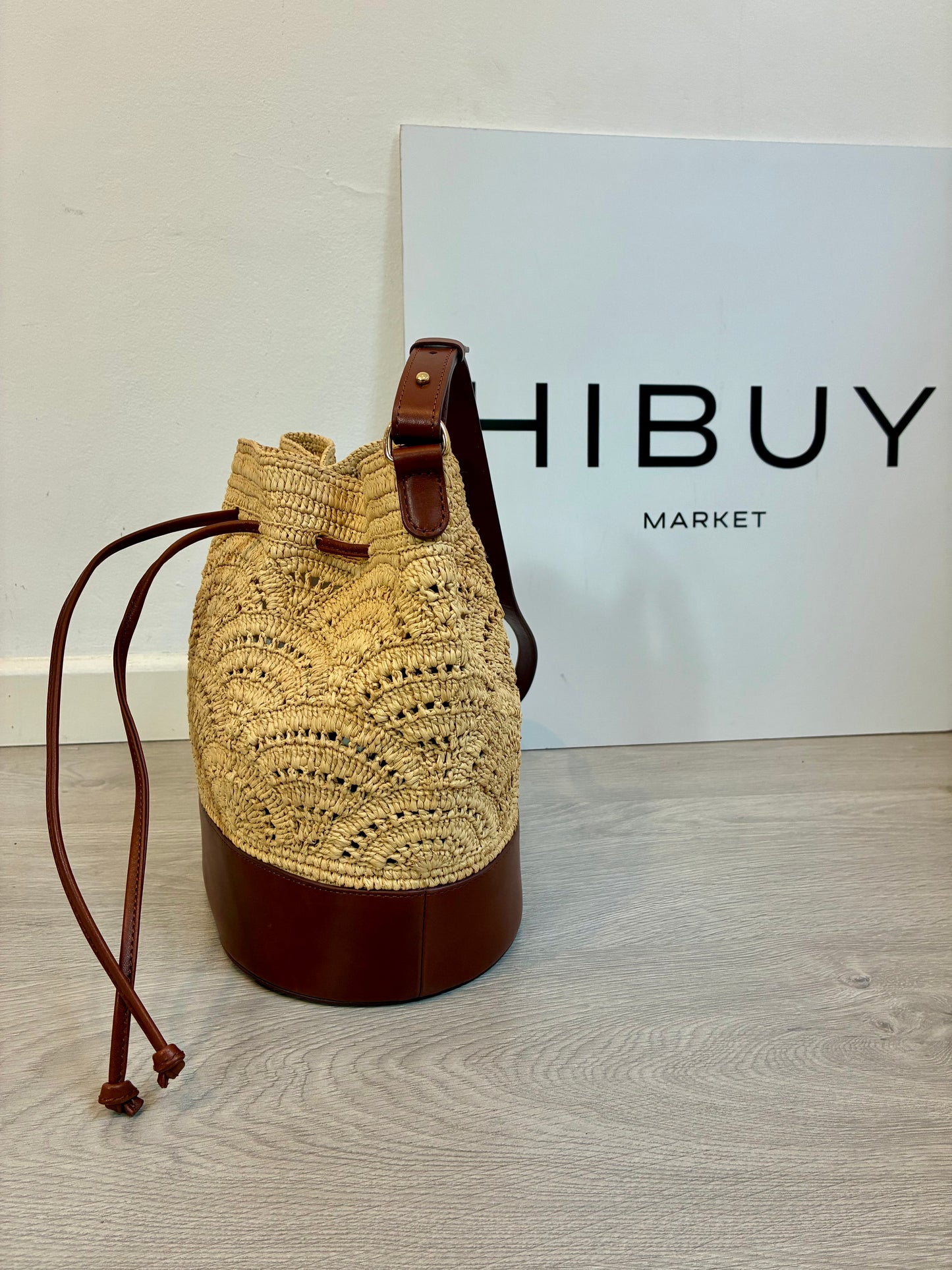 SÉZANE. Multicolored raffia bag