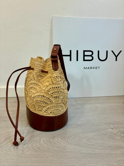 SÉZANE. Multicolored raffia bag