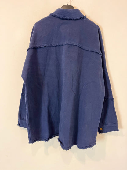 RENATTA&amp;CO. Blue jacket with fringe detail. Size M