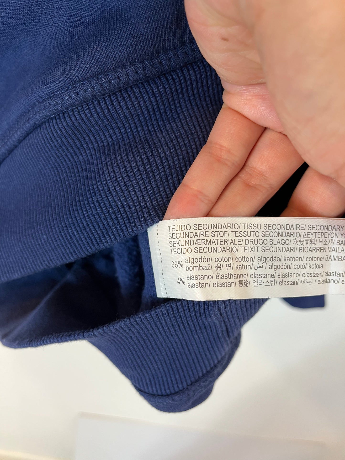 ZARA. Sudadera azul oversized. T S