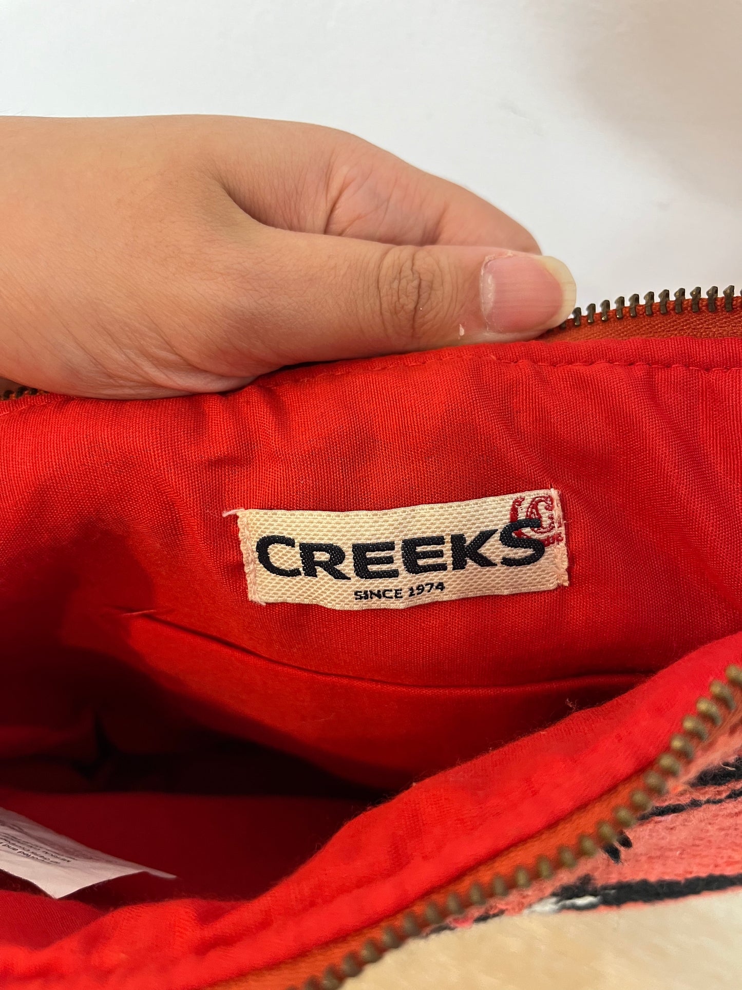 CREEKS. Bolso étnico rosa (TARA)