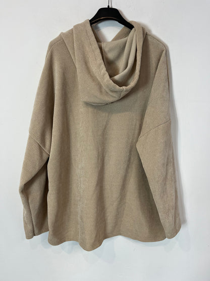 OTRAS. Sudadera beige letras T.L
