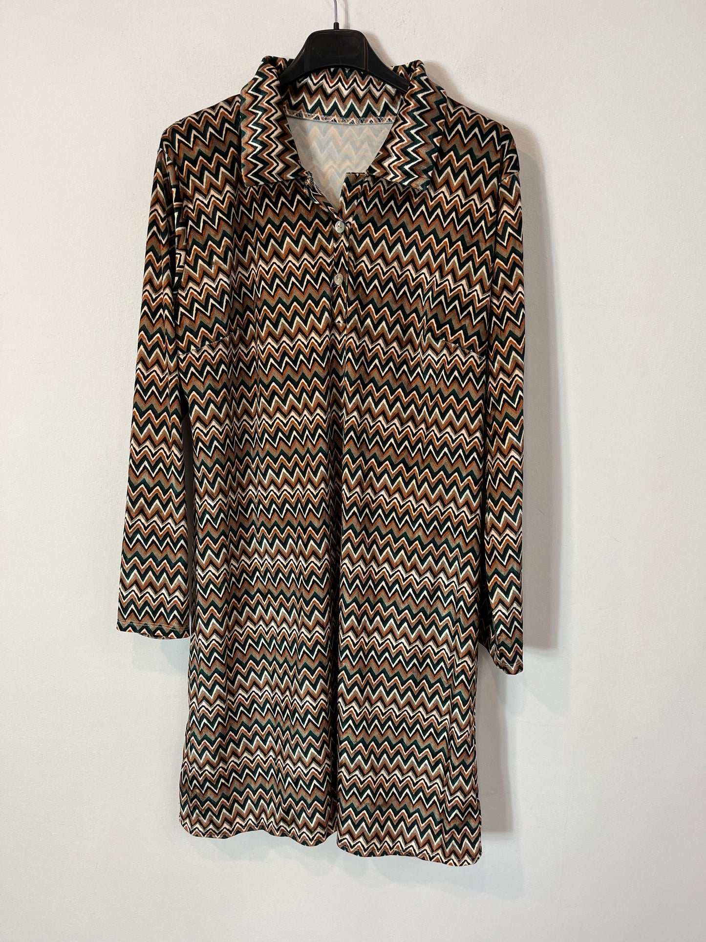 OTRAS. Vestido estampado retro T.S