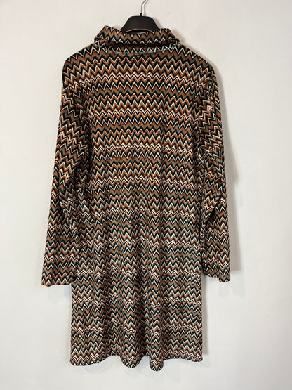 OTRAS. Vestido estampado retro T.S