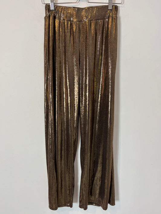 OTRAS. Pantalón fluido tonos dorados T. XS/S