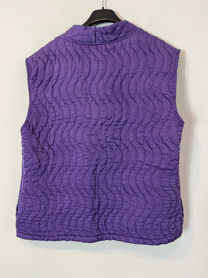 OTRAS. Chaleco textura morado T.S/M