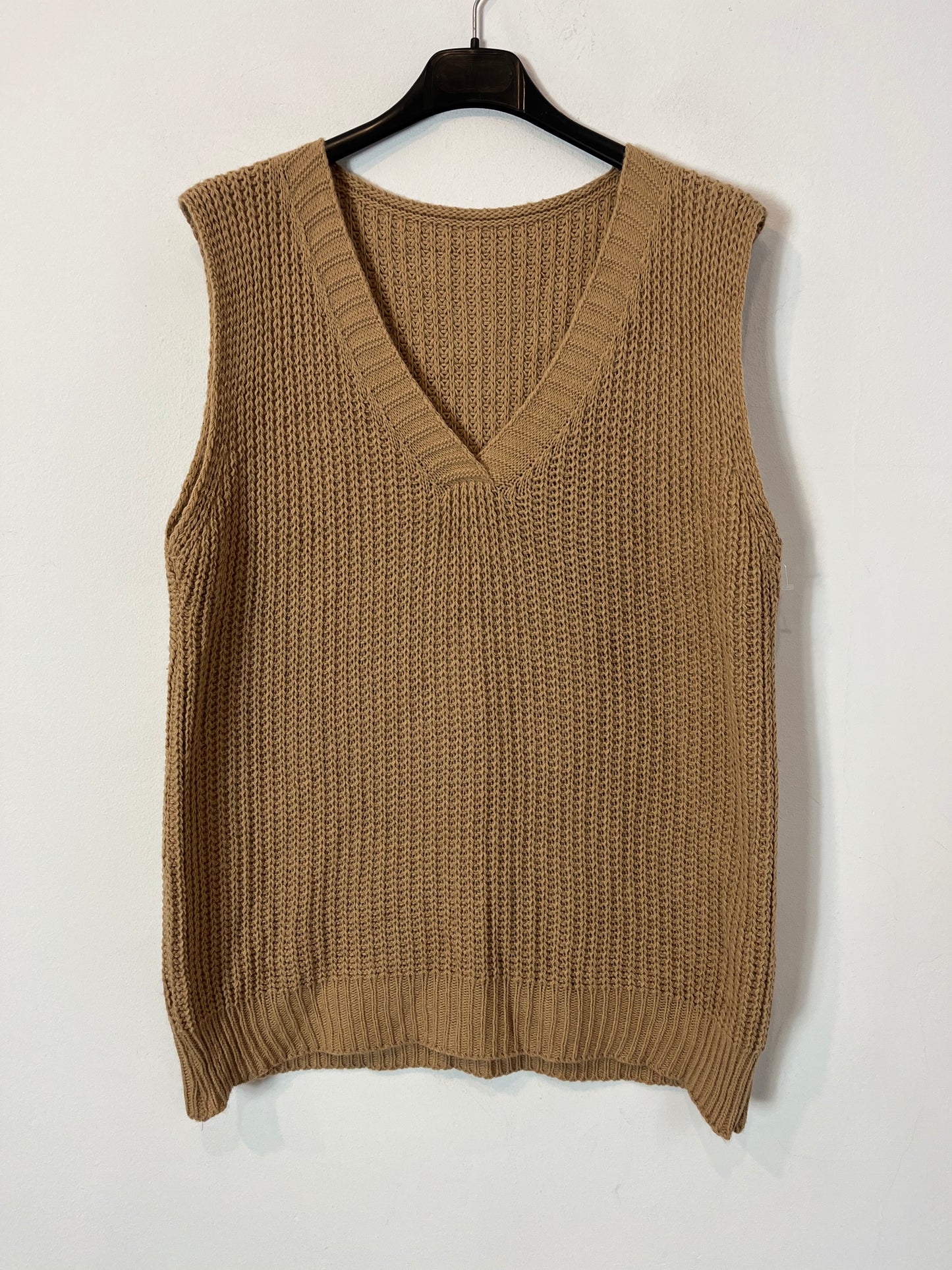 OTRAS. Jersey sin mangas camel T.M