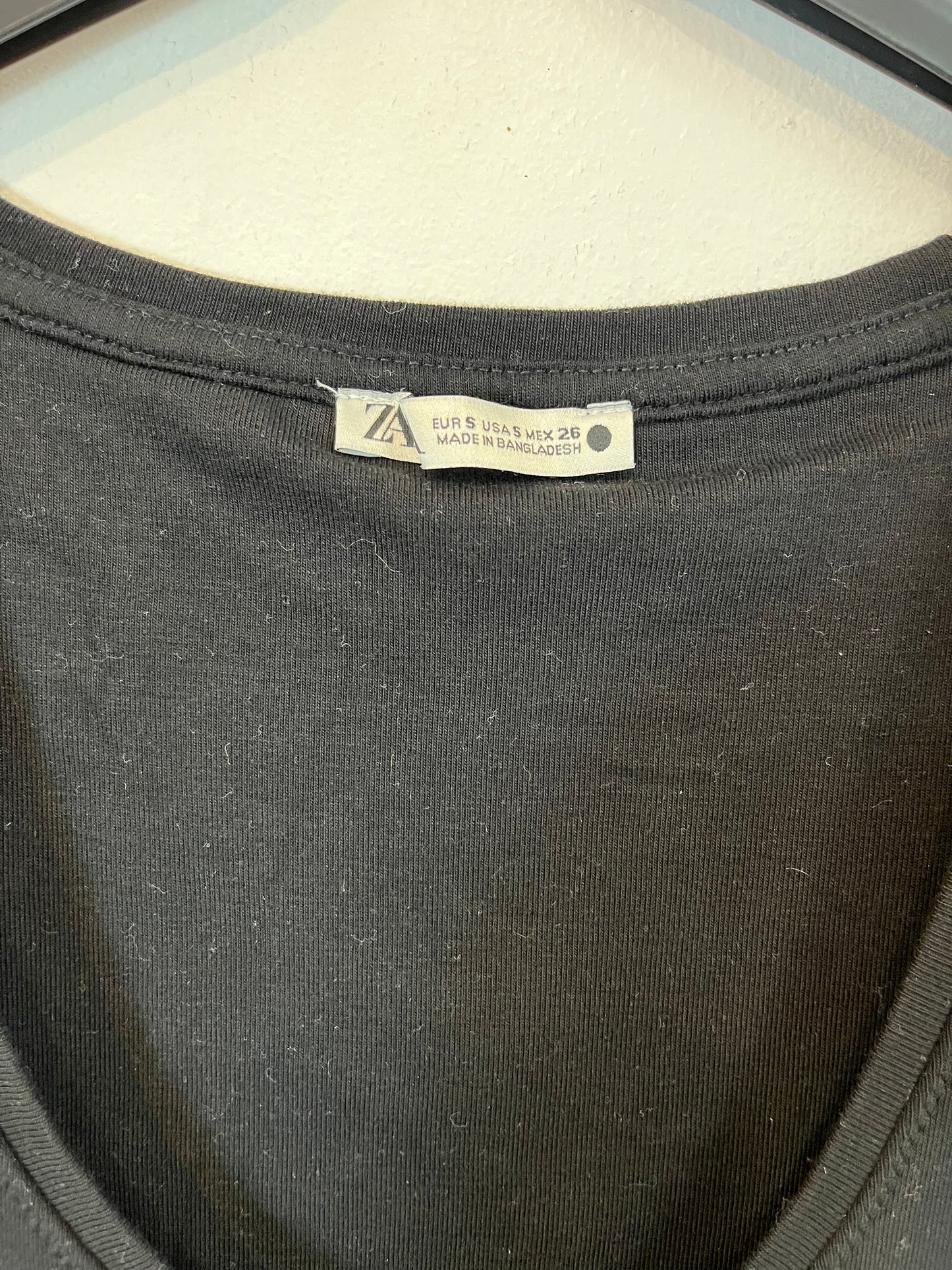 ZARA. Long black dress. T. S