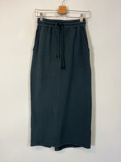 ZARA. Blue stretch fabric skirt. S.