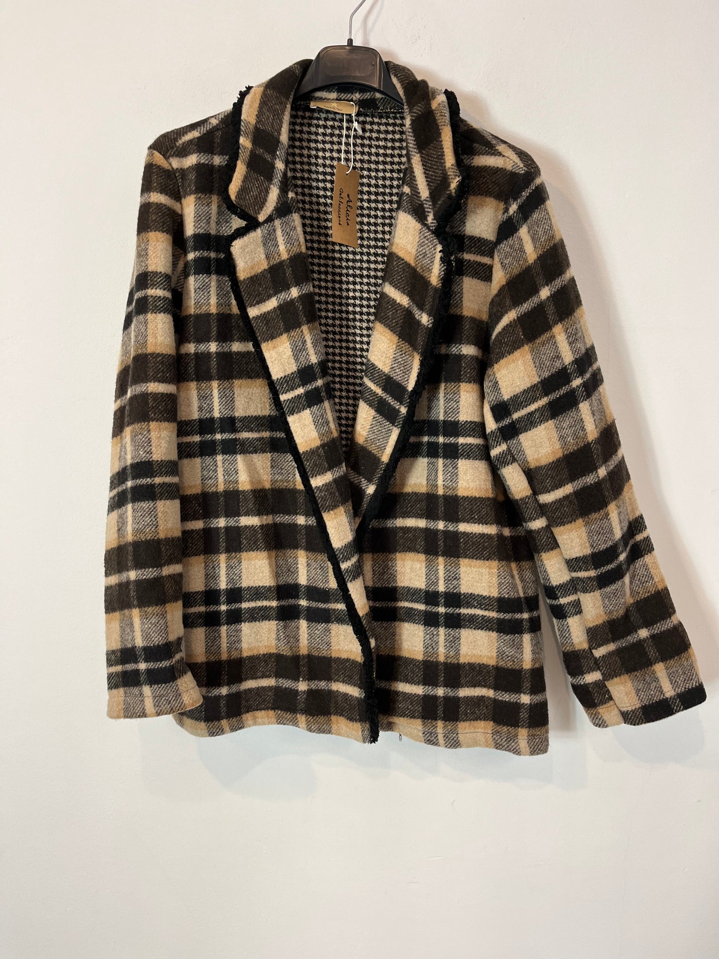 OTRAS. Blazer cuadros con lana. T L