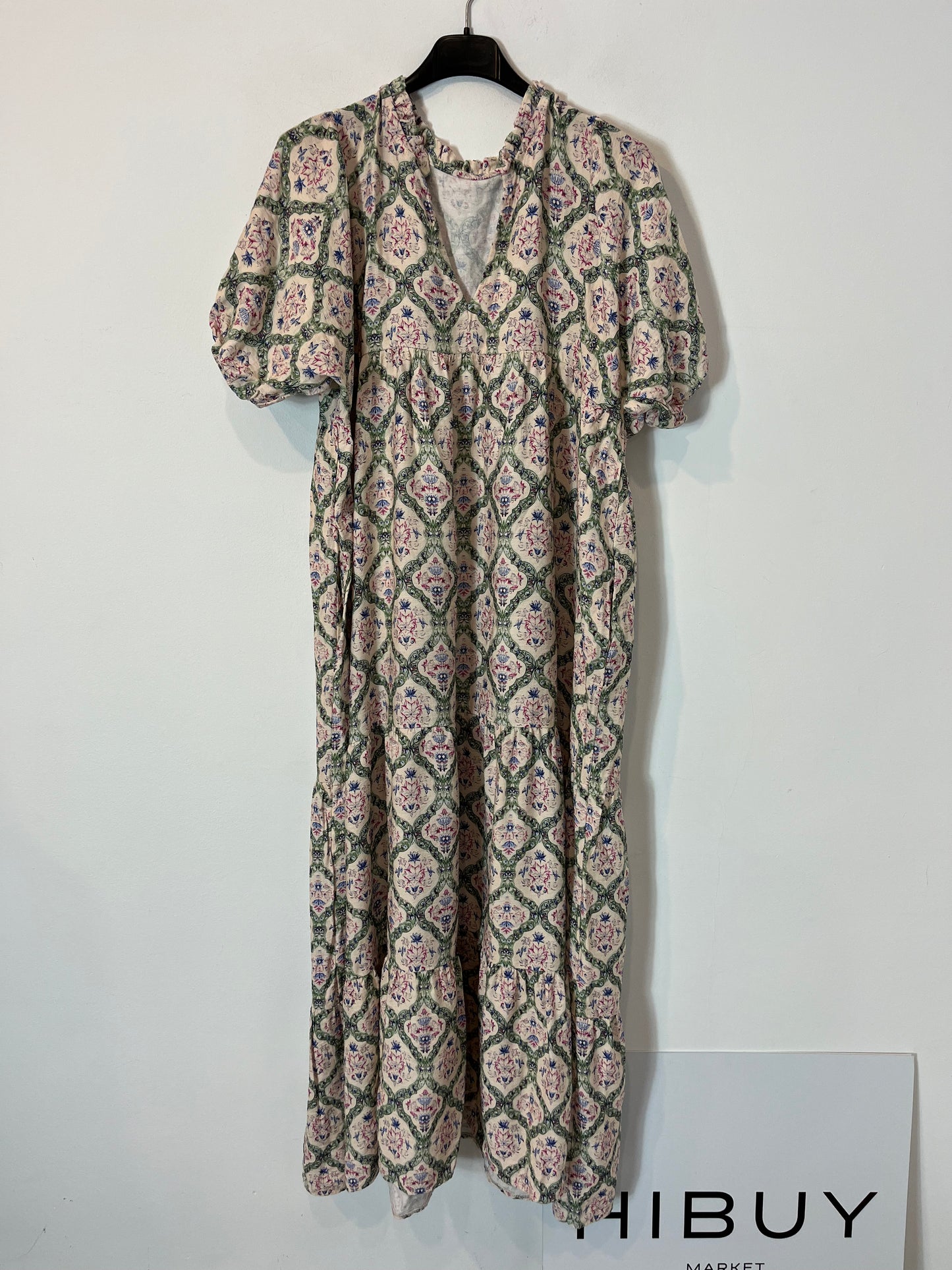 OTRAS. Vestido largo estampado flores. T M