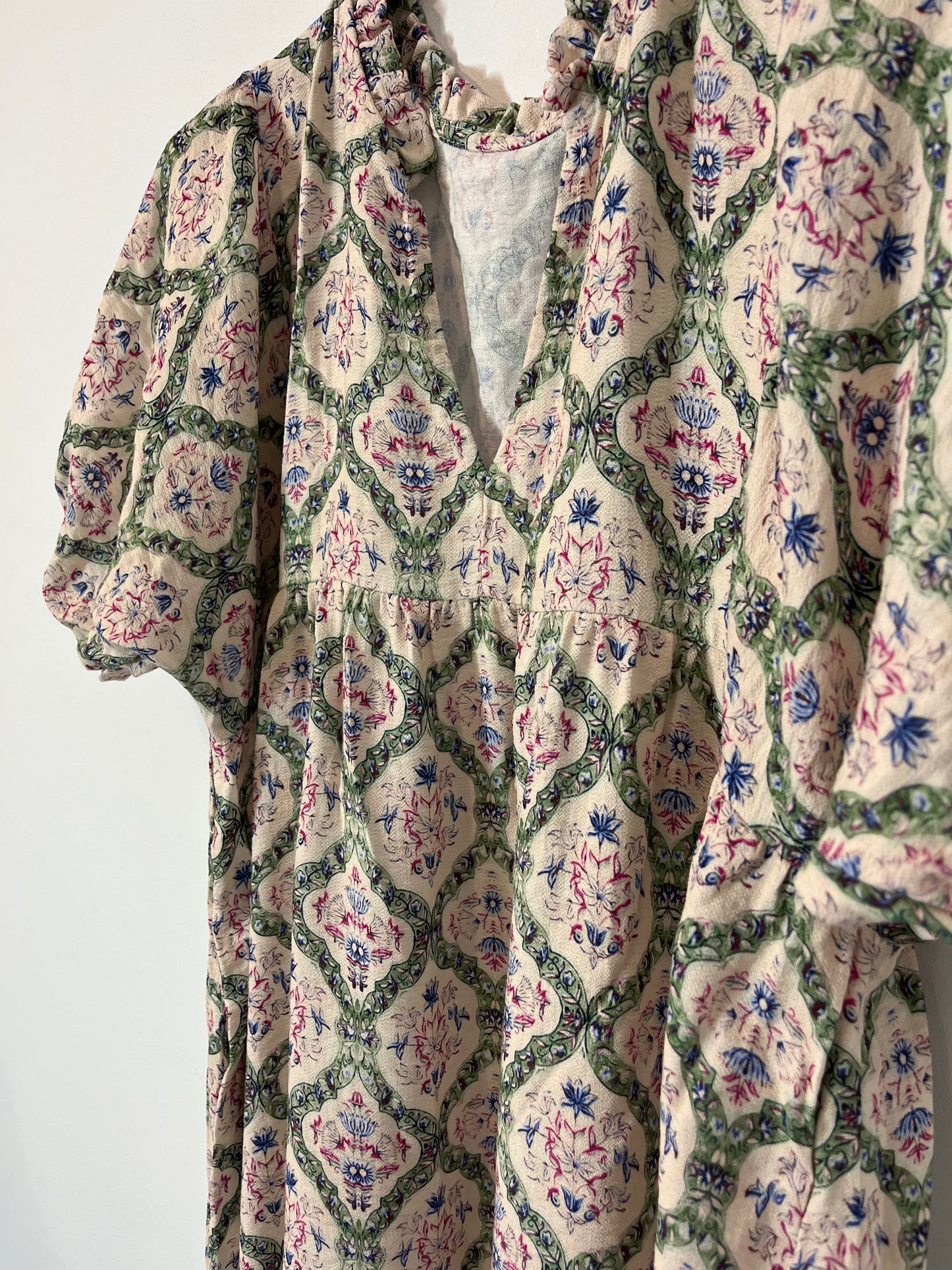 OTRAS. Vestido largo estampado flores. T M