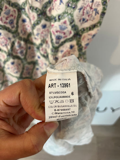 OTRAS. Vestido largo estampado flores. T M