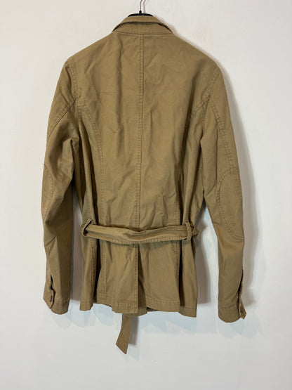 VALECUATRO. Cazadora beige bolsillos. T L