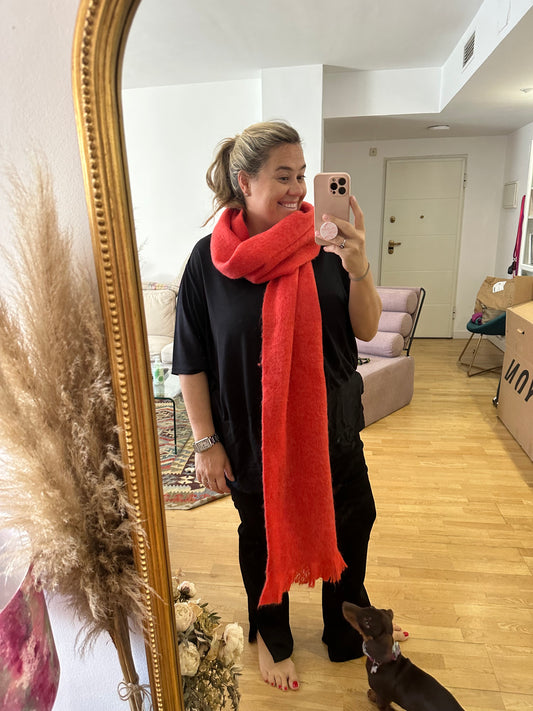 LE GUER. Bufanda naranja