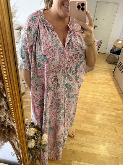 BUGANVILIA. Amoeba Flowy Dress Tu (3XL)