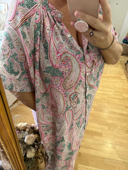BUGANVILIA. Amoeba Flowy Dress Tu (3XL)