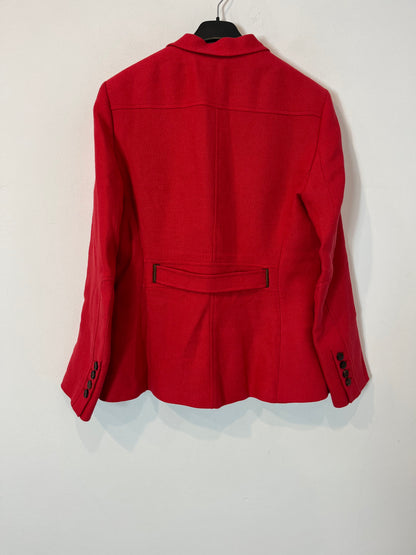 THE EXTREME COLLECTION. Red linen and cotton blazer. Size 42
