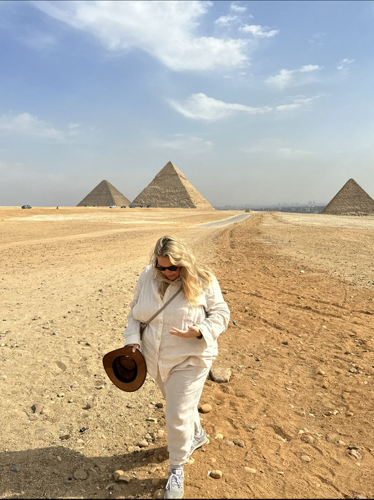 H&amp;M. Beige linen trousers S.3xl