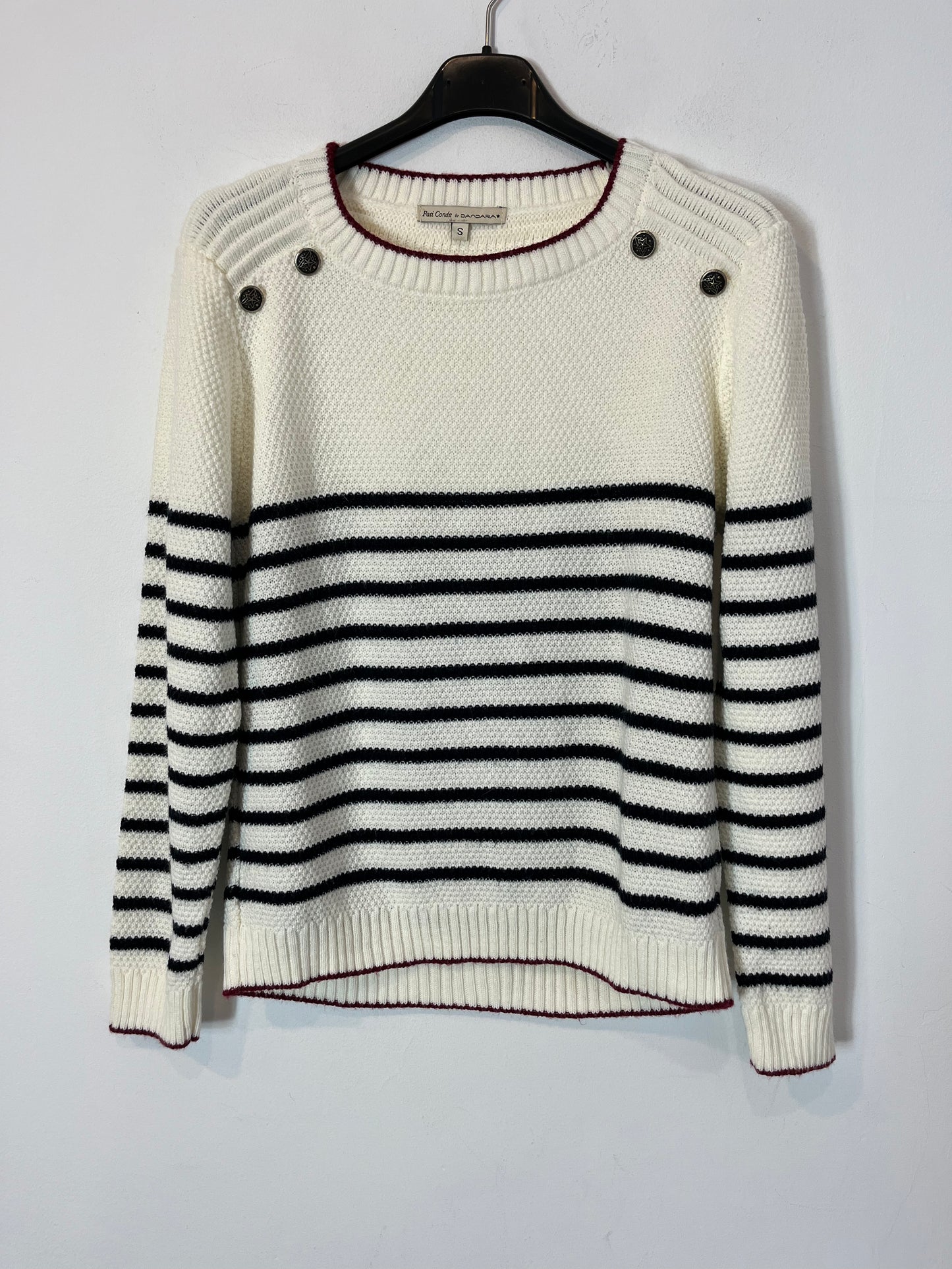 PATI CONDE BY DANDARA. Jersey rayas botones. T S