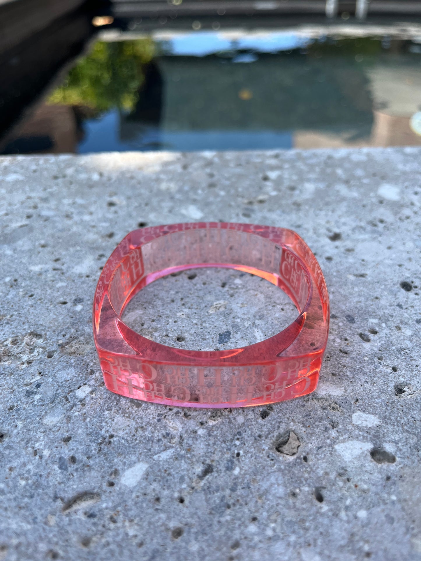 CAROLINA HERRERA. Rigid logo bracelet