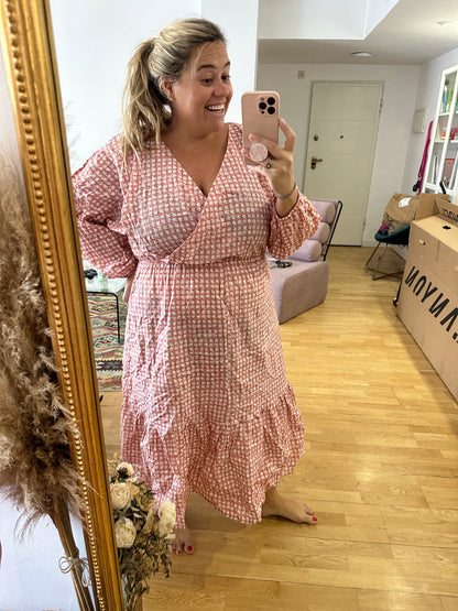 OTRAS. Vestido rosa flores TU(3xl)