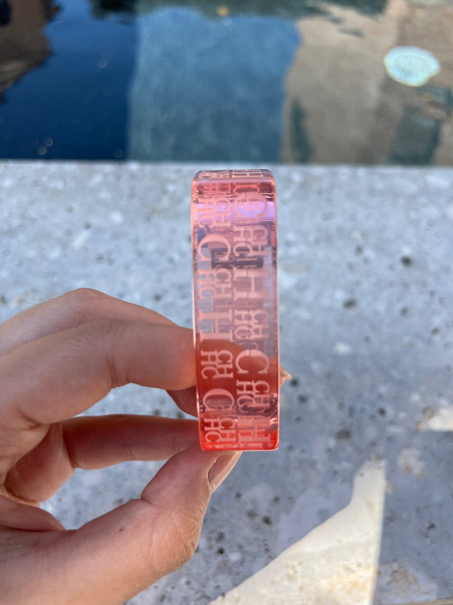 CAROLINA HERRERA. Rigid logo bracelet