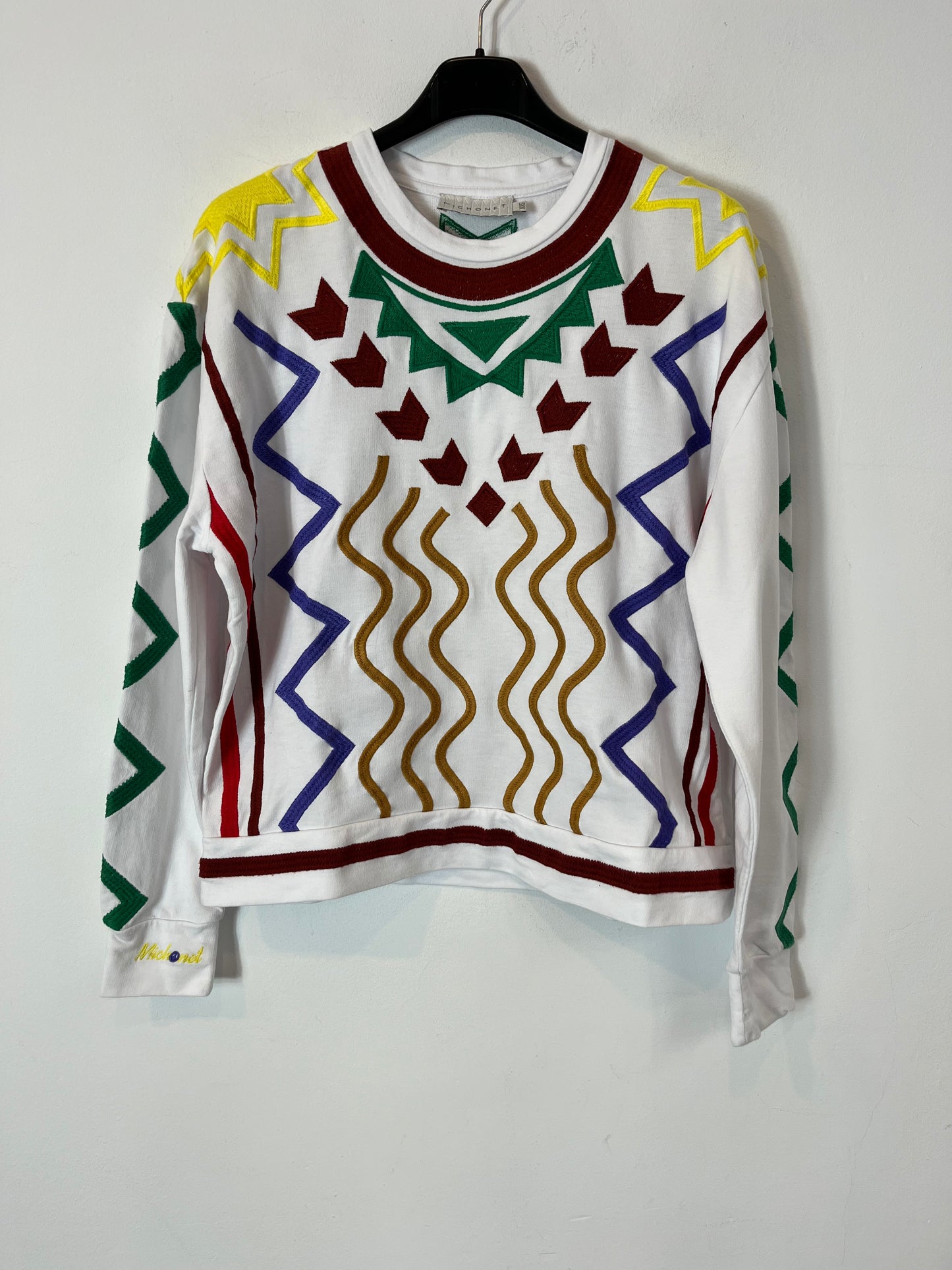 MICHONET. Sudadera estrellas blanca. T XXS (S)