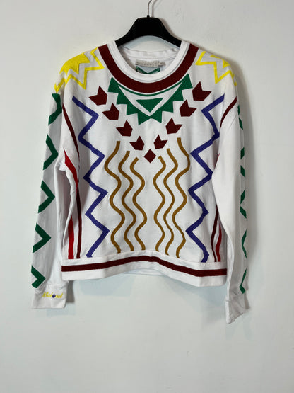 MICHONET. Sudadera estrellas blanca. T XXS (S)