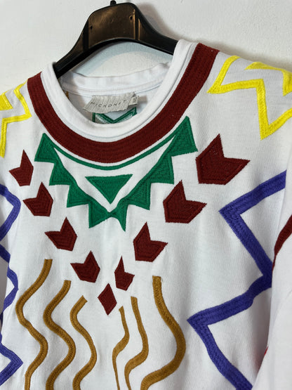 MICHONET. Sudadera estrellas blanca. T XXS (S)