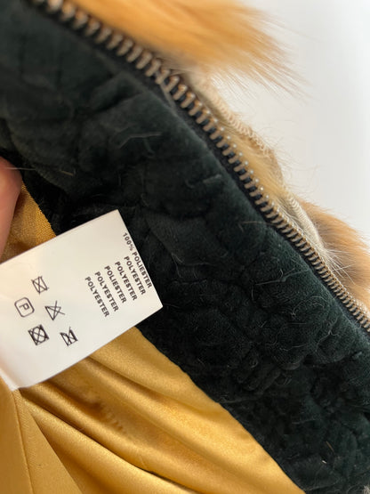 HIGHLY PREPPY. Chaqueta verde pelo extraíble. T S