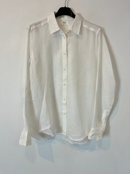 UNIQLO. Camisa blanca lino. T XS