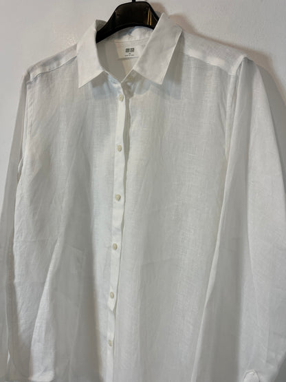 UNIQLO. Camisa blanca lino. T XS