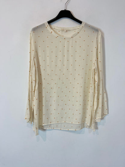 MAJE. Blusa círculos bordados. T M