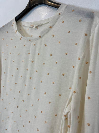 MAJE. Blusa círculos bordados. T M