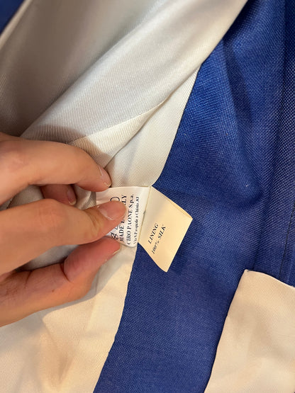 KITON. Blue cashmere and silk blazer. Size 42 (M)