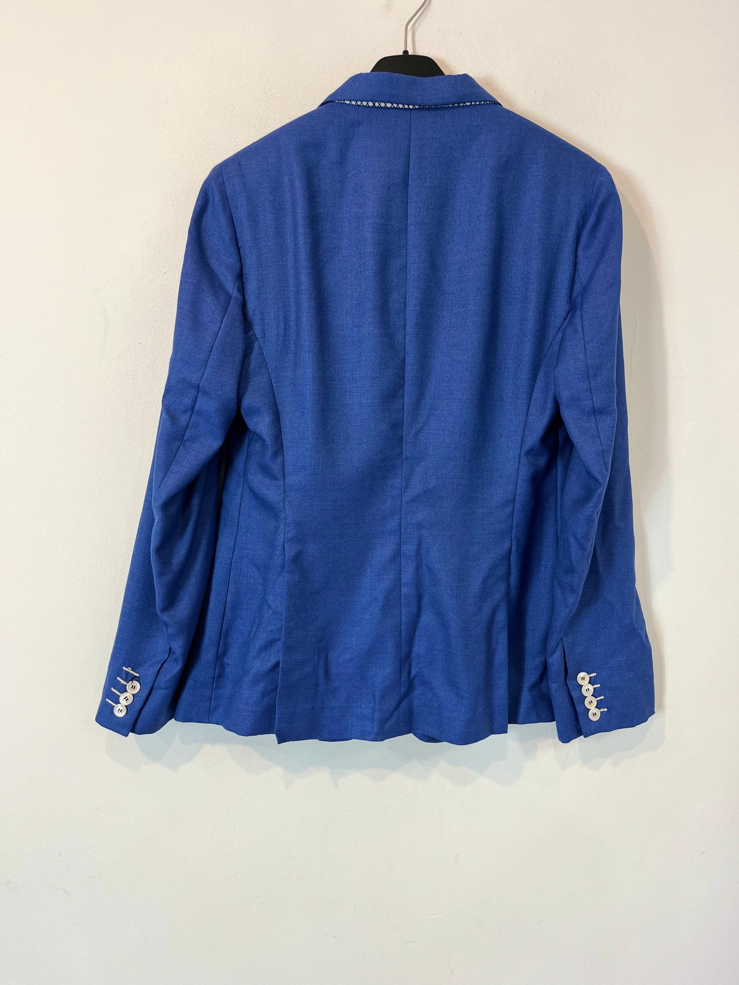 KITON. Blue cashmere and silk blazer. Size 42 (M)
