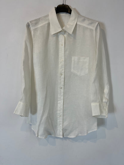 UNIQLO. Camisa blanca lino. T.M