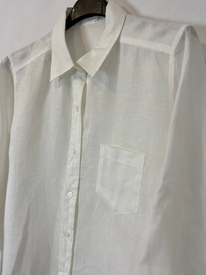UNIQLO. Camisa blanca lino. T.M