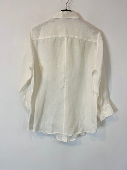 UNIQLO. Camisa blanca lino. T.M